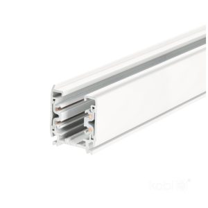 Rail de 3 circuits 1m blanc Kobi