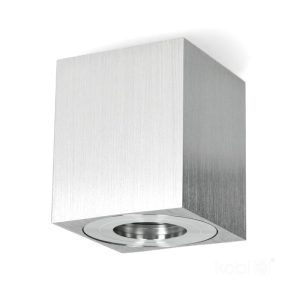 Spot encastrable AQUARIUS 1xGU10 carré IP44 chrome Kobi