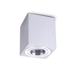 Spot encastrable AQUARIUS 1xGU10 carré IP44 chrome Kobi