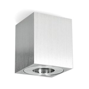 Spot encastrable AQUARIUS 1xGU10 carré IP44 chrome Kobi