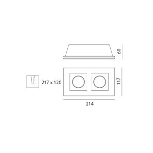 Spot encastrable TORSO 2XGU10 Art of Light