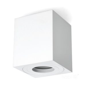 Spot encastré AQUARIUS 1xGU10 carré IP44 blanc Kobi