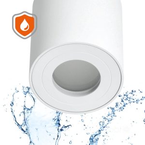 Spot encastré AQUARIUS 1xGU10 rond IP44 blanc Kobi