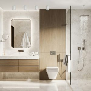 Spot encastré AQUARIUS 1xGU10 rond IP44 chrome Kobi