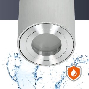 Spot encastré AQUARIUS 1xGU10 rond IP44 chrome Kobi