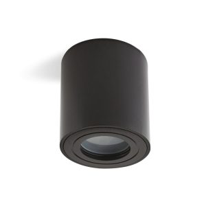Spot encastré AQUARIUS 1xGU10 rond IP44 noir Kobi
