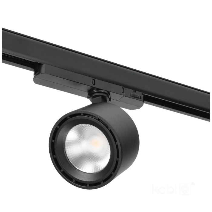 Spot LED sur rail MOSS 10W 3000K noir Art Of Light