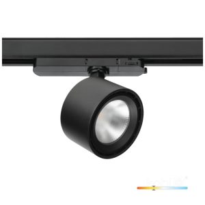 Spot LED sur rail MOSS 10W 3000K noir Art Of Light