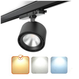 Spot LED sur rail MOSS 10W 3000K noir Art Of Light