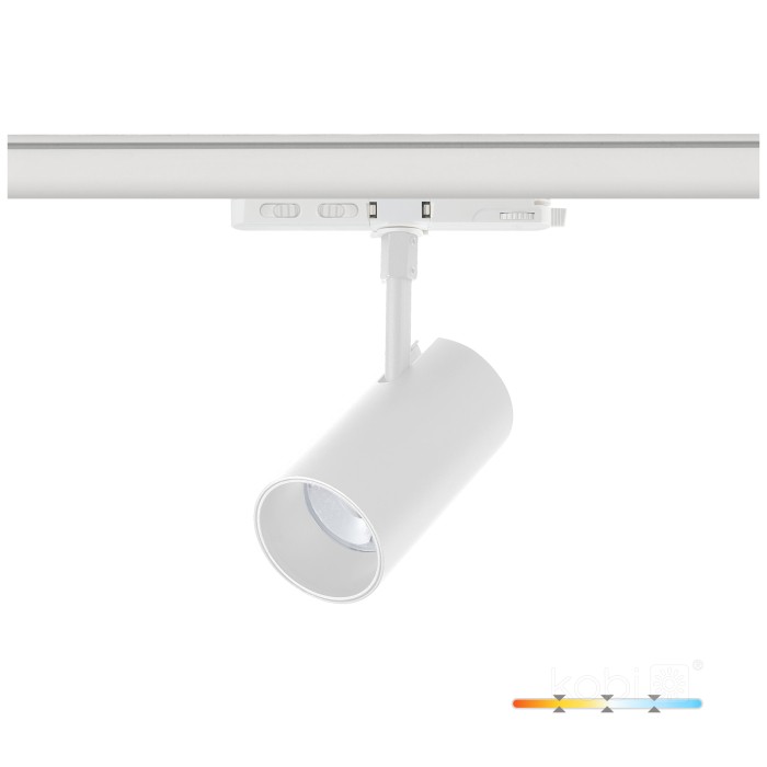 Spot LED sur rail NEXTRACK CORE 10W 3CCT 36° blanc Kobi Pro