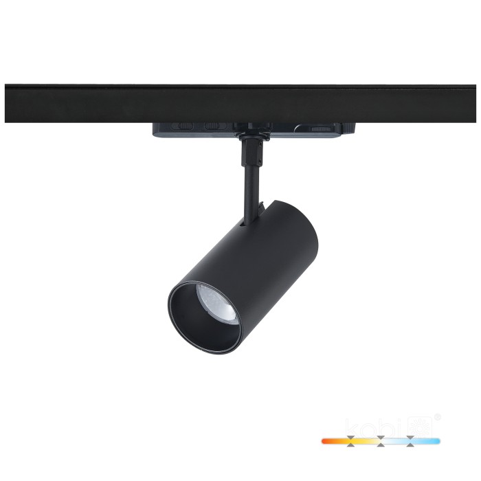 Spot LED sur rail NEXTRACK CORE 10W 3CCT 36° noir Kobi Pro