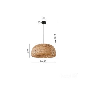 Suspension BOHO BAKU L 1xE27 Kobi Design