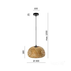 Suspension BOHO BAKU S 1xE27 Design Kobi