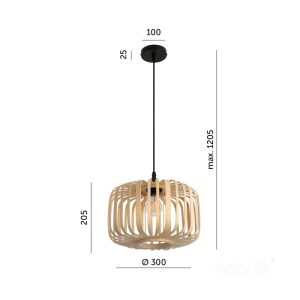Suspension BOHO BANDIGO 1xE27 Design Kobi