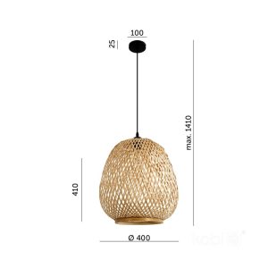 Suspension BOHO BARSO 1xE27 Kobi Design