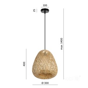 Suspension BOHO BEIRUT 1xE27 Design Kobi