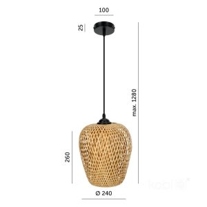 Suspension BOHO BERN 1xE27 Design Kobi