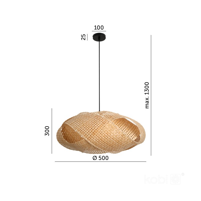 Suspension BOHO BINDUM 1xE27 Design Kobi