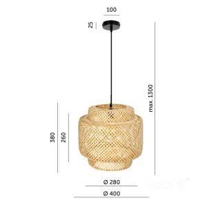 Suspension BOHO BONN 1xE27 Kobi Design
