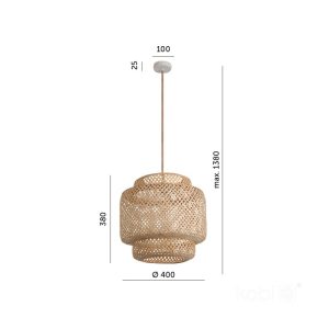 Suspension BOHO BONN RW 1xE27 Design Kobi