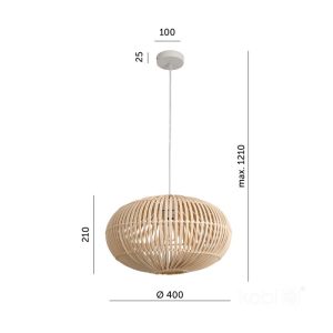 Suspension BOHO BONTI 1xE27 Design Kobi
