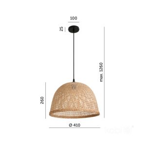 Suspension BOHO BOSU 1xE27 Design Kobi