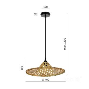 Suspension BOHO BRAGA 1xE27 Design Kobi