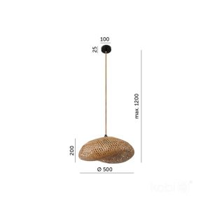 Suspension BOHO BRUGIA M RB 1xE27 Design Kobi