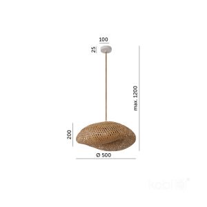 Suspension BOHO BRUGIA M RW 1xE27 Kobi Design