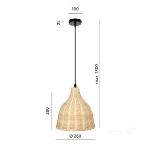 Suspension BOHO RENNES 1xE27 Design Kobi