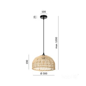 Suspension BOHO RIGA 1xE27 Design Kobi