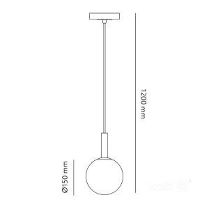 Suspension GLOBE ELEGANCE ASH S 1xG9 Kobi Design