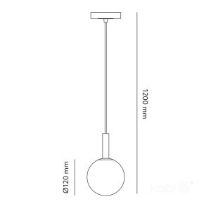 Suspension GLOBE ELEGANCE OR S 1xG9 Kobi Design