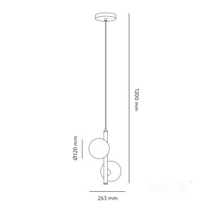Suspension GLOBE ELEGANCE OR S2 2xG9 Kobi Design