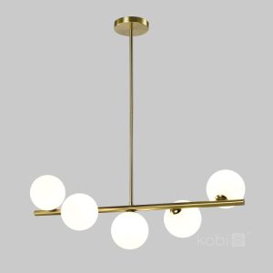 Suspension GLOBE ELEGANCE OR S5 5xG9 Kobi Design