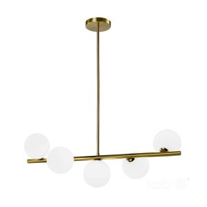 Suspension GLOBE ELEGANCE OR S5 5xG9 Kobi Design