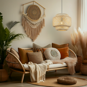 Suspension HESTIA 40 cm - bambou