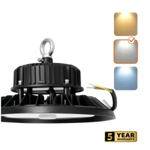 Titre du produit en français : "LED High Bay RIO PRO 100W 4000K IP66 Kobi Pro