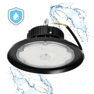 Titre du produit en français : "LED High Bay RIO PRO 100W 4000K IP66 Kobi Pro