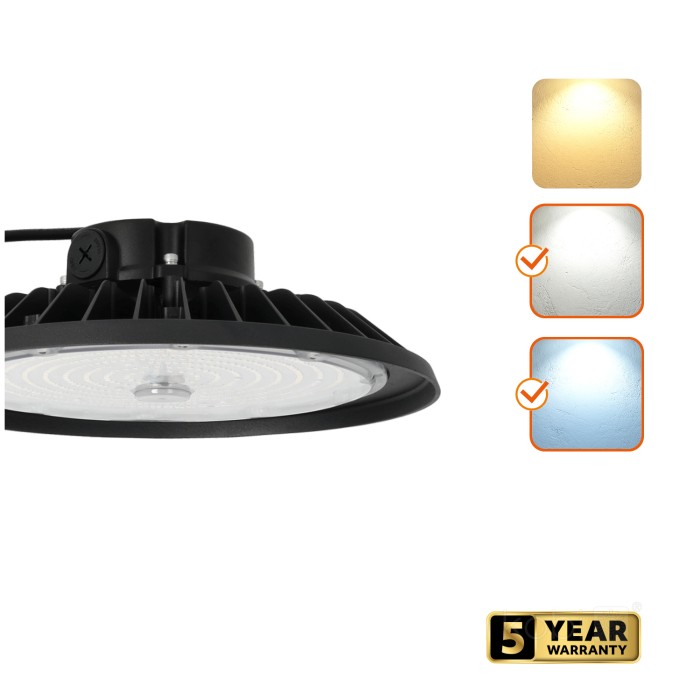 Titre du produit en français : "LED RIO PRO High Bay 200W 2CCT Kobi Pro