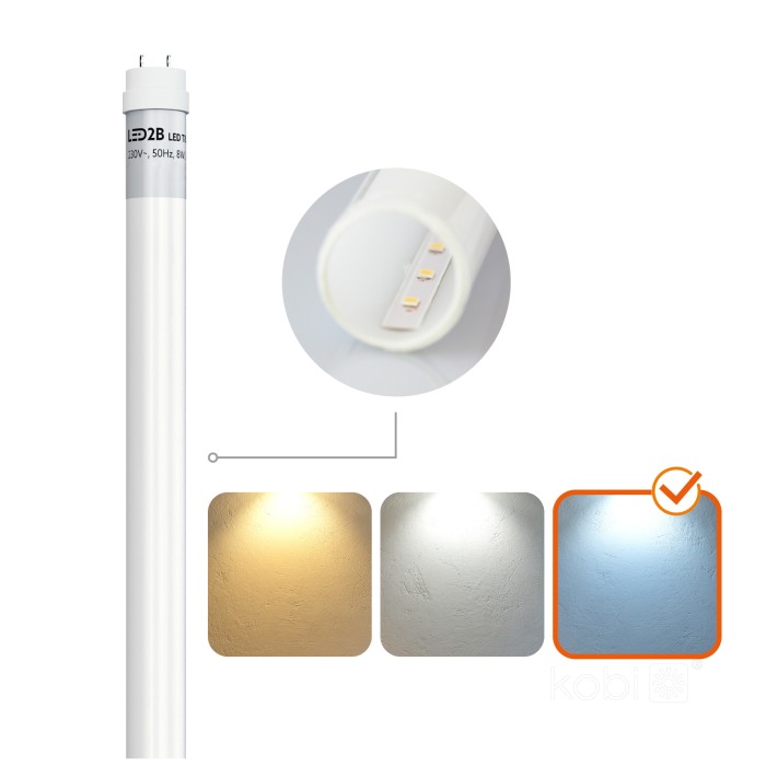 Tube LED T8 18W 120 cm 6500K LED2B