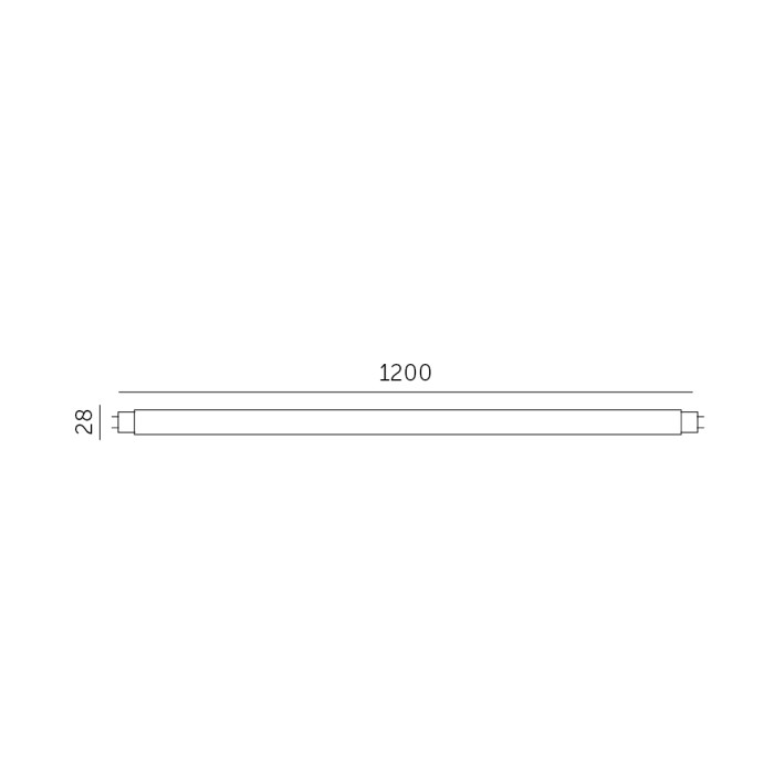Tube LED T8 18W 120 cm 6500K LED2B