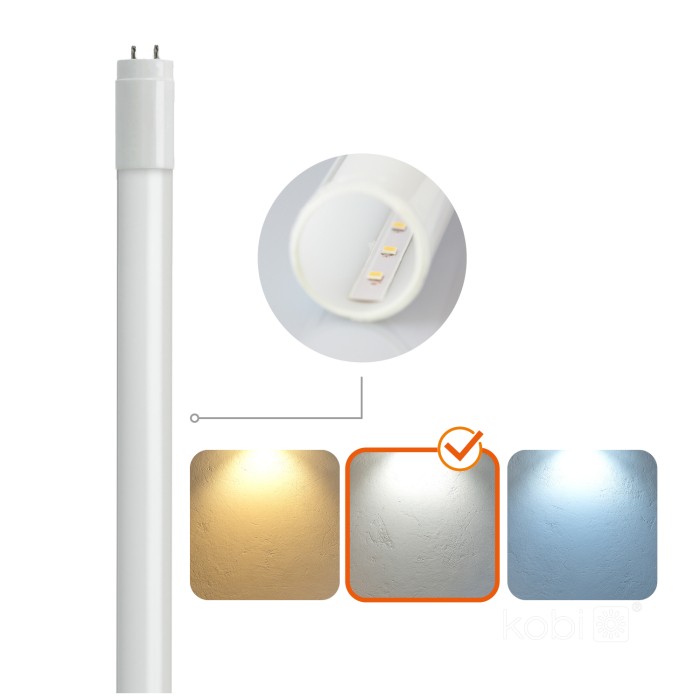 Tube LED T8 18W 120cm 4000K Kobi Premium