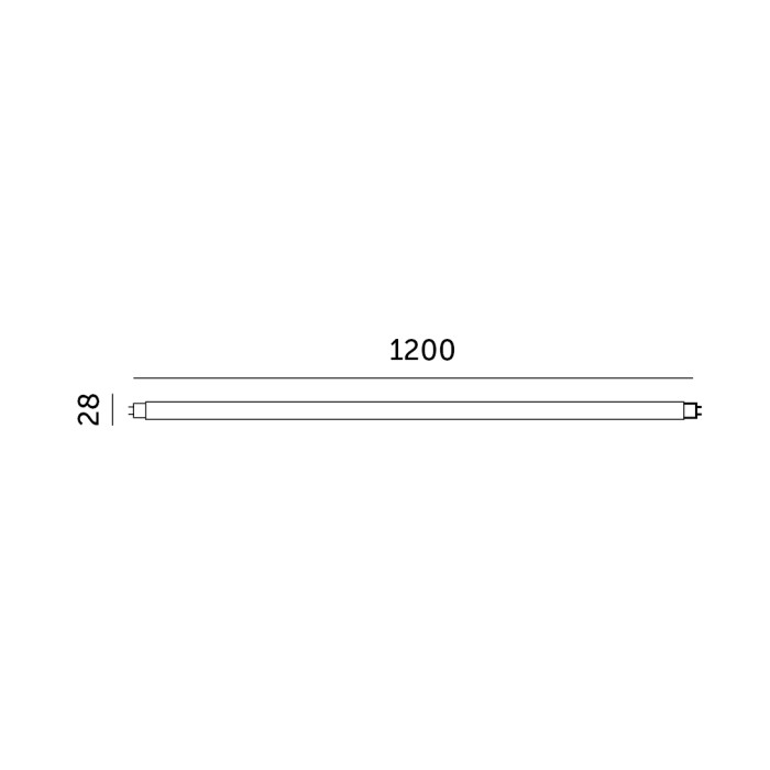 Tube LED T8 18W 120cm 4000K Kobi Premium