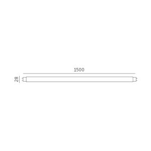 Tube LED T8 22W 150cm 4000K LED2B