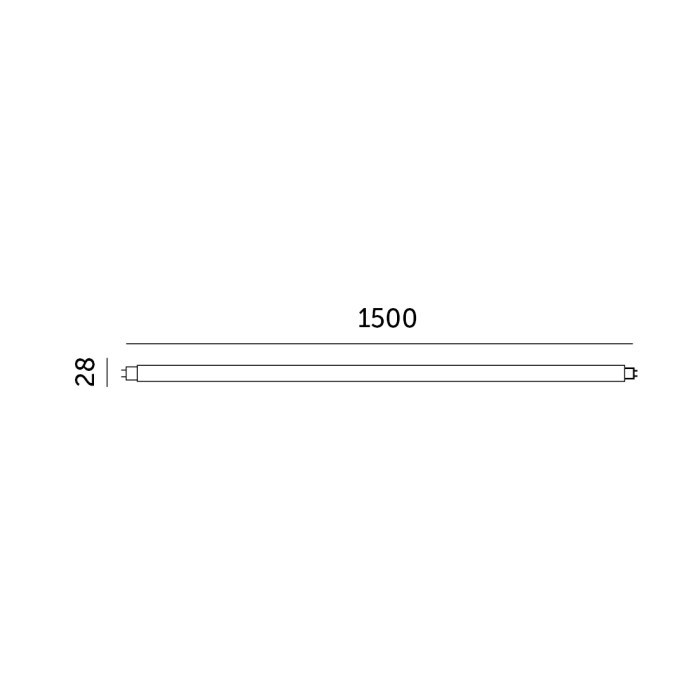 Tube LED T8 22W 150cm 6500K Kobi Premium