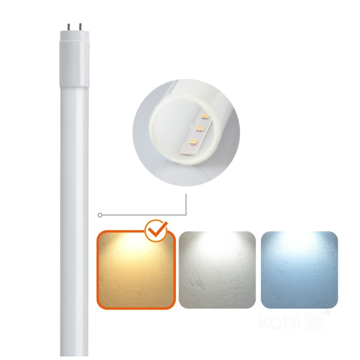 Tube LED T8 G2 18W 120cm 3000K Kobi Premium