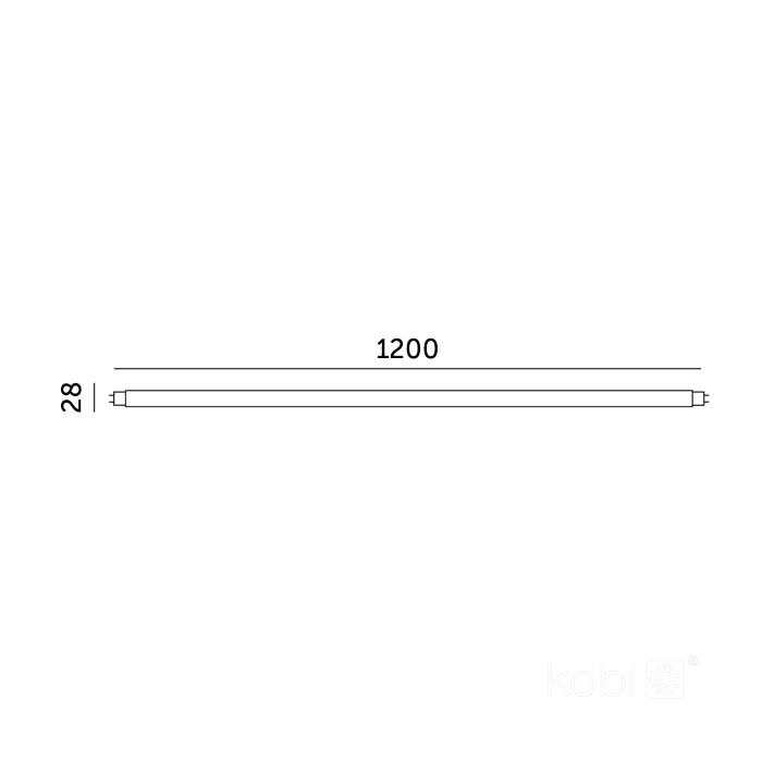 Tube LED T8 G2 18W 120cm 6500K Kobi Premium