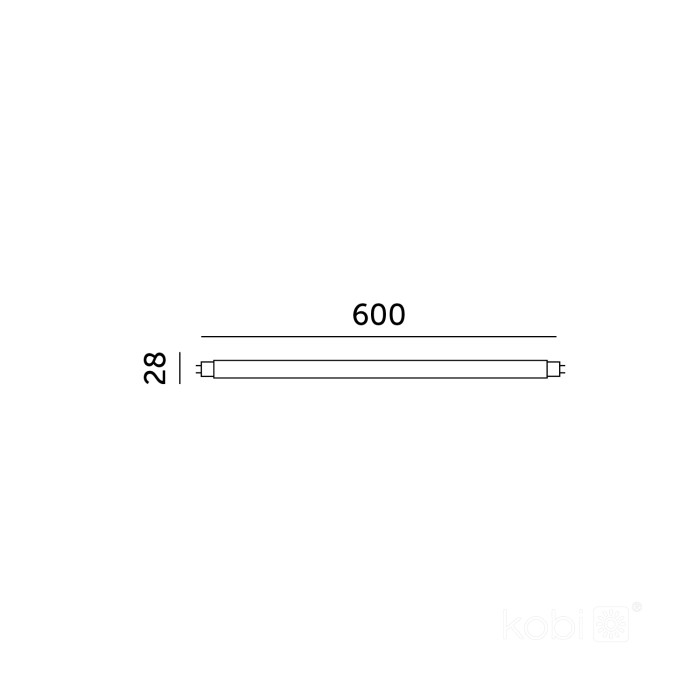Tube LED T8 G2 9W 60cm 4000K Kobi Premium