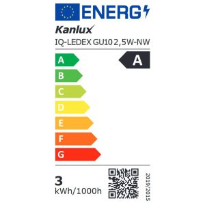 Ampoule IQ-LED GU10 2,5W 180lm/W 4000K